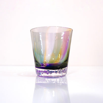 glasscalico earth bubble (アースバブル) ロックグラス グラスキャリコ ハンドメイドグラス ウイスキー 焼酎 カクテル グラス