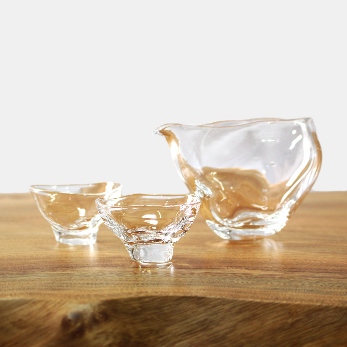 glass calico ミナモ 片口 冷酒器 (単品販売) グラスキャリコ ハンドメイド ガラス酒器