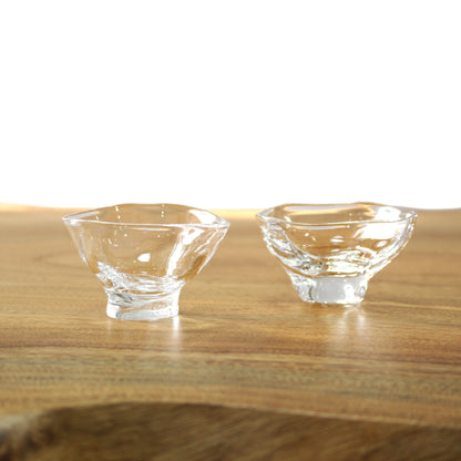 glass calico ミナモ ぐい呑 冷酒杯 (単品販売) グラスキャリコ ハンドメイド ガラス酒器