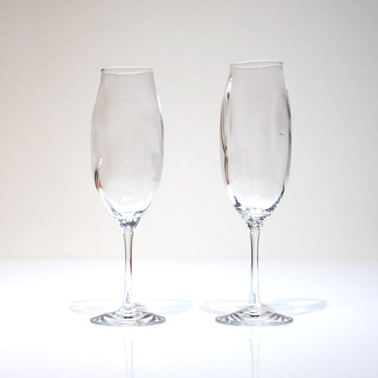 glass calico グラスキャリコ ミナモ シャンパングラス ペア (２個) ハンドメイド シャンパーニュ グラス (コピー)