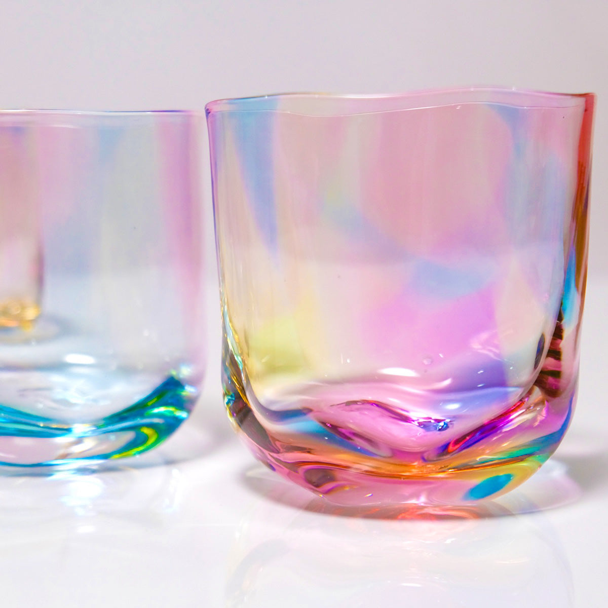 glass calico グラスキャリコ ハンドメイド ガラス酒器 ミナモプリズム ロックグラス ウイスキー 焼酎 カクテル 梅酒 グラス