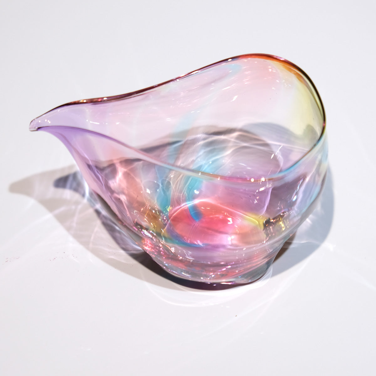 glass calico ミナモプリズム 片口 冷酒器 (単品販売) グラスキャリコ ハンドメイド ガラス酒器