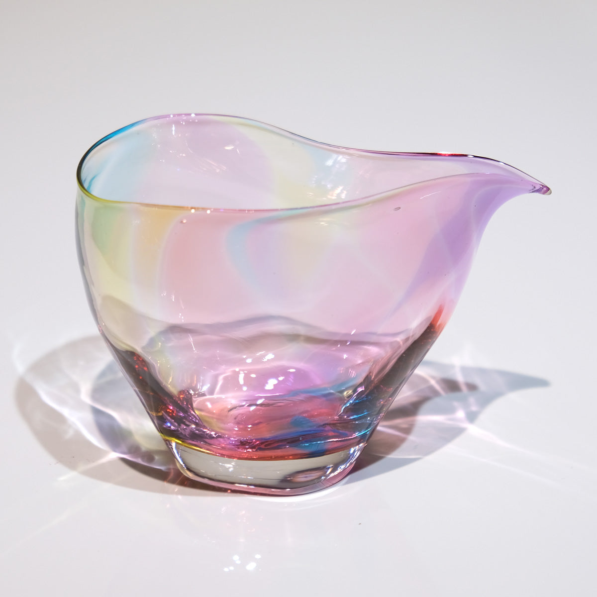 glass calico ミナモプリズム 片口 冷酒器 (単品販売) グラスキャリコ ハンドメイド ガラス酒器