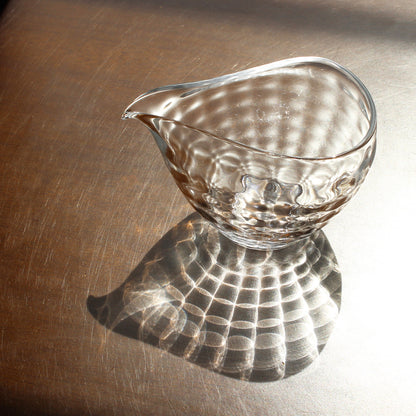glass calico 澄 (すみ) 冷酒器セット (片口・ぐい呑2個) グラスキャリコ ハンドメイド ガラス酒器