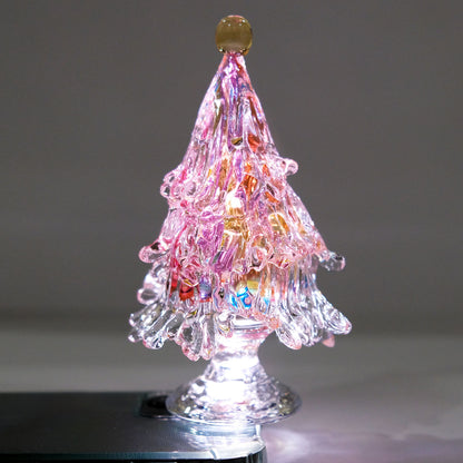 ガラスのクリスマスツリー glass calico グラスキャリコ  ハンドメイド ガラスアート オブジェ インテリア 置物 ディスプレイ