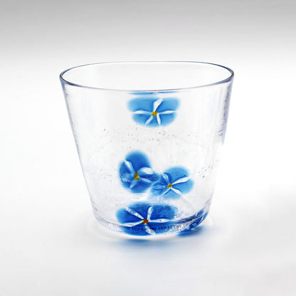 SAIZOU GLASS LABO HANA グラス (ハナグラス) ブルー サイゾウグラスラボ 可児友紀 ハンドメイド グラス ロックグラス 青 かわいい おしゃれ ギフト プレゼント (コピー)