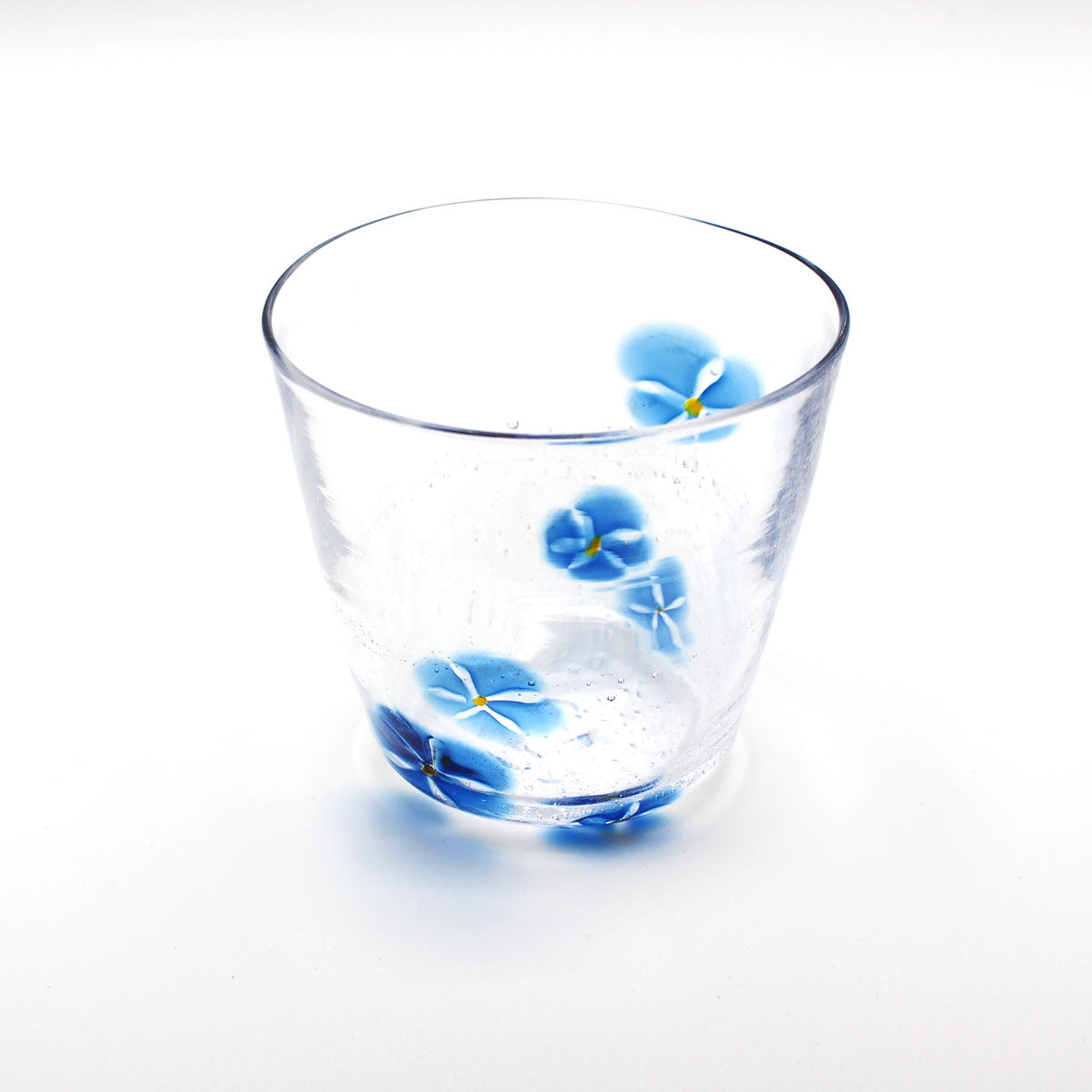 SAIZOU GLASS LABO HANA グラス (ハナグラス) ブルー サイゾウグラスラボ 可児友紀 ハンドメイド グラス ロックグラス 青 かわいい おしゃれ ギフト プレゼント (コピー)