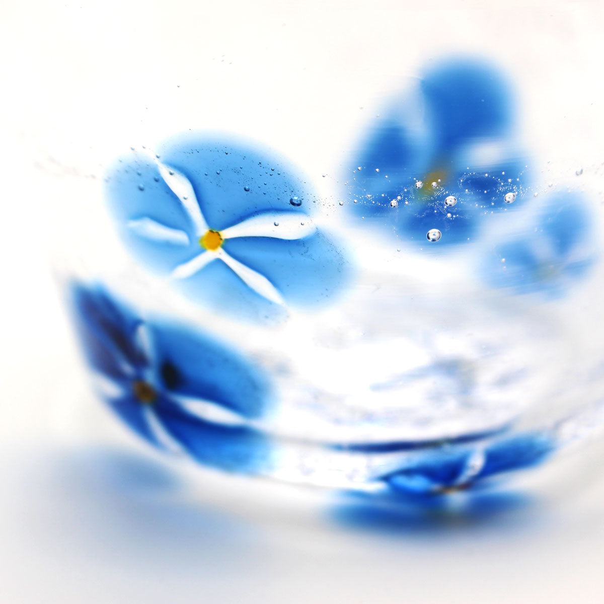 SAIZOU GLASS LABO HANA グラス (ハナグラス) ブルー サイゾウグラスラボ 可児友紀 ハンドメイド グラス ロックグラス 青 かわいい おしゃれ ギフト プレゼント (コピー)