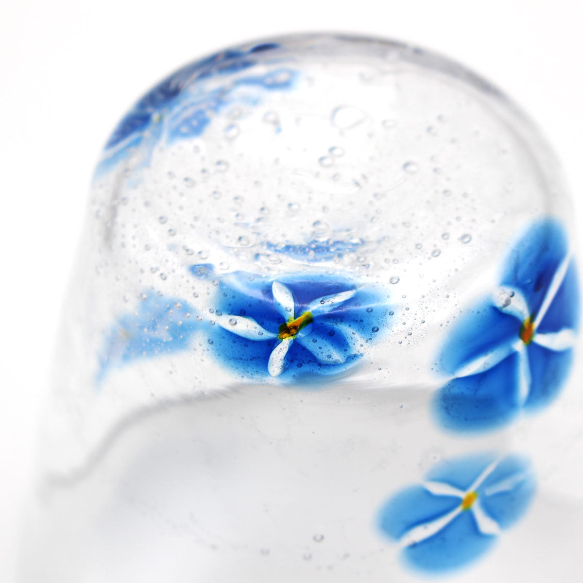 SAIZOU GLASS LABO HANA グラス (ハナグラス) ブルー サイゾウグラスラボ 可児友紀 ハンドメイド グラス ロックグラス 青 かわいい おしゃれ ギフト プレゼント (コピー)