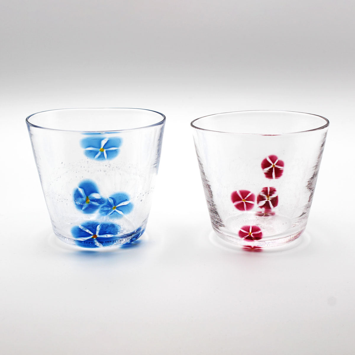 SAIZOU GLASS LABO HANA グラス (ハナグラス) ブルー サイゾウグラスラボ 可児友紀 ハンドメイド グラス ロックグラス 青 かわいい おしゃれ ギフト プレゼント (コピー)