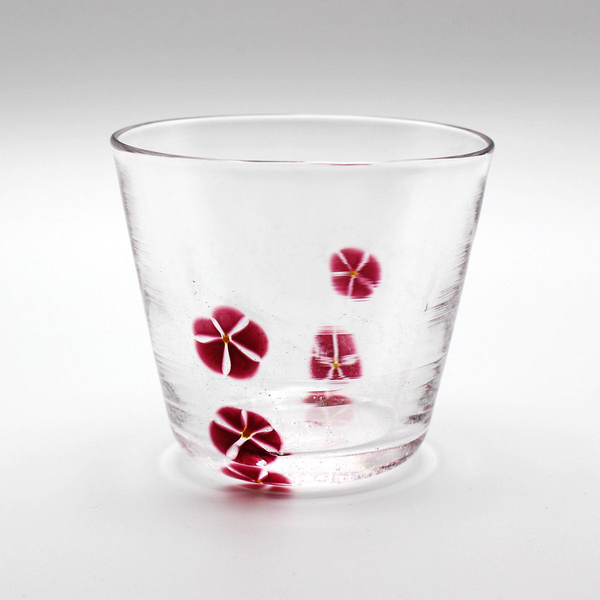 SAIZOU GLASS LABO HANA グラス (ハナグラス) レッド サイゾウグラスラボ 可児友紀 ハンドメイド グラス ロックグラス 赤 かわいい おしゃれ ギフト プレゼント