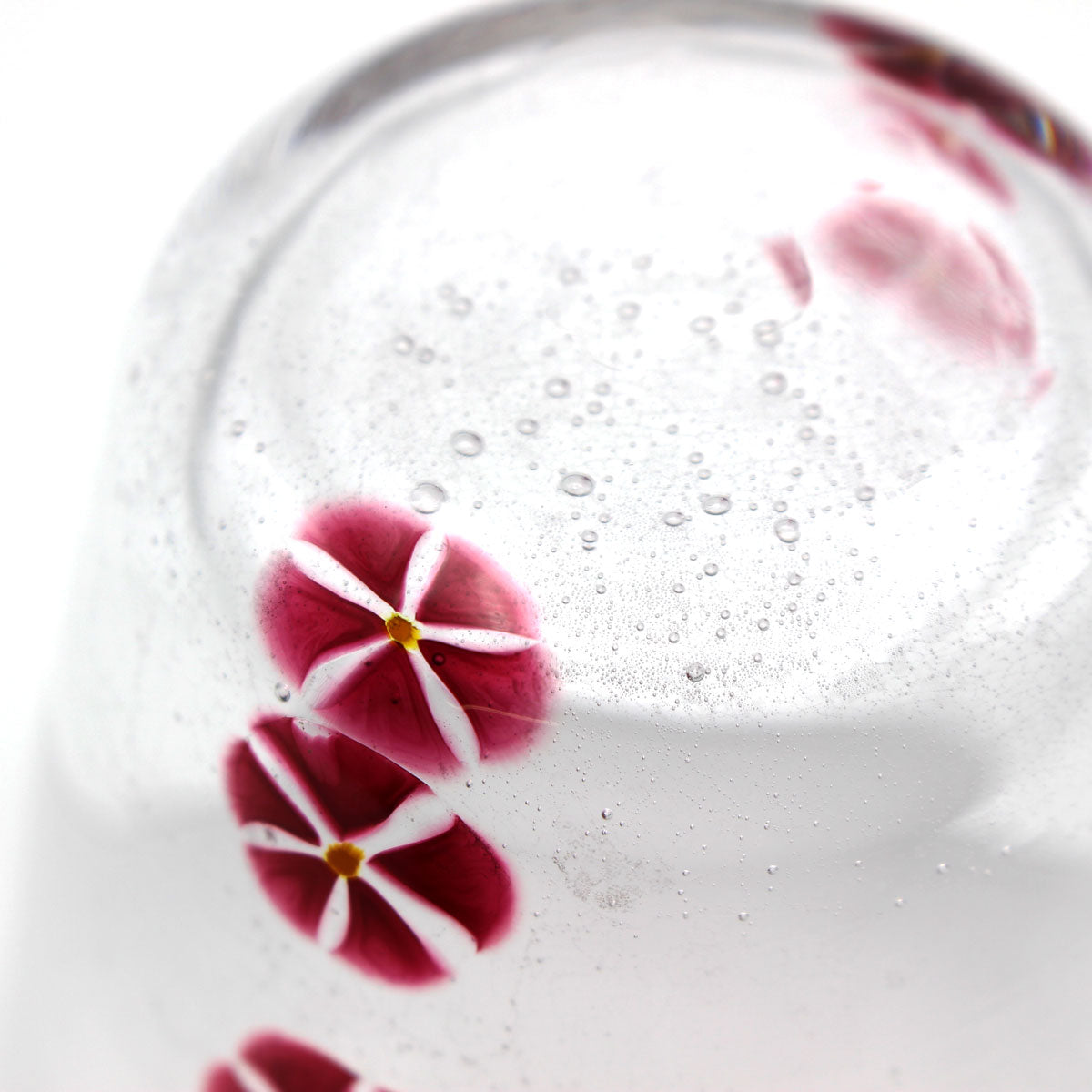 SAIZOU GLASS LABO HANA グラス (ハナグラス) レッド サイゾウグラスラボ 可児友紀 ハンドメイド グラス ロックグラス 赤 かわいい おしゃれ ギフト プレゼント