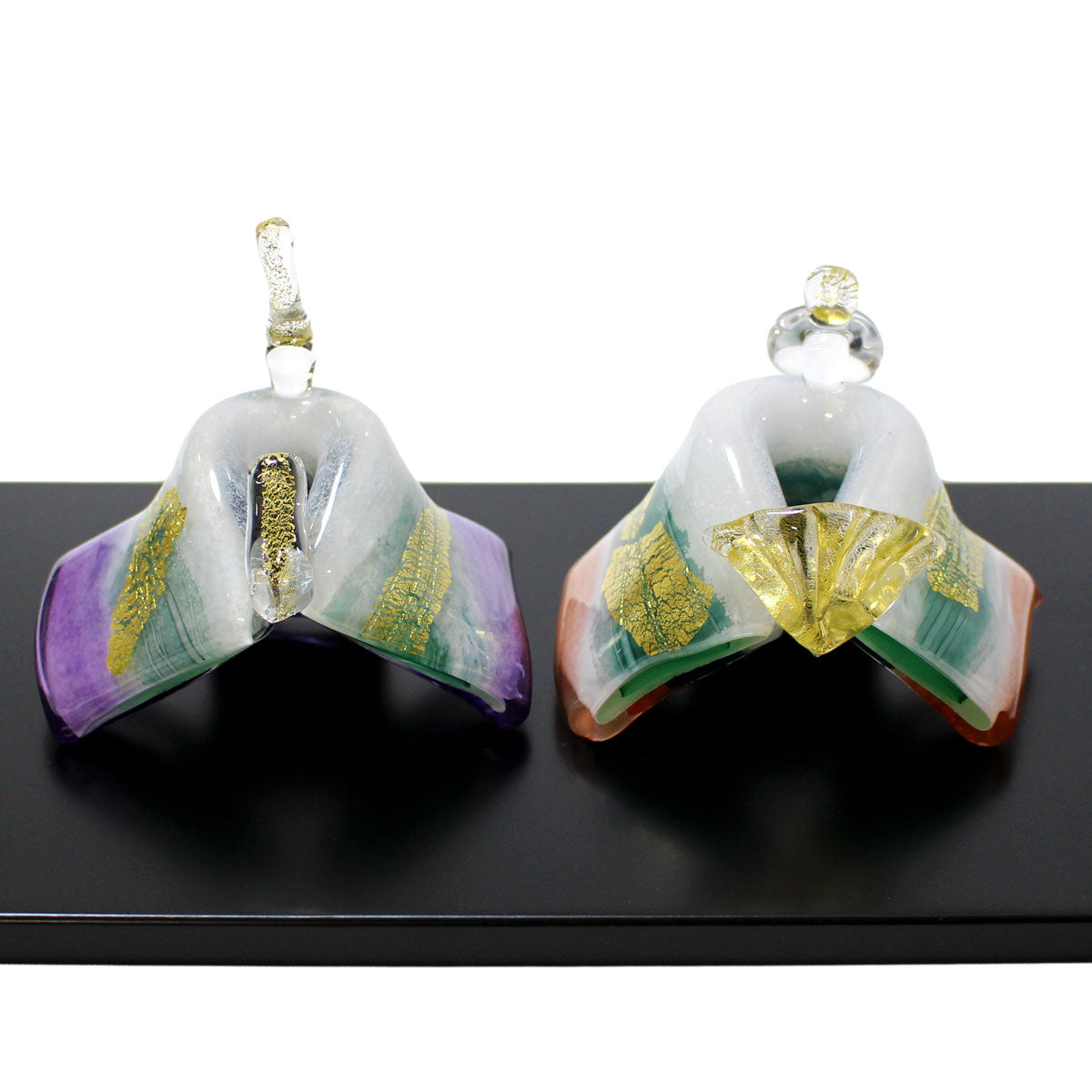 ガラスのお雛様 ひとえ雛 春風 SAIZOU GLASS LABO 可児友紀 ハンドメイド ガラスアート 雛人形 ひな人形 おひなさま 桃の節句 オブジェ コンパクト ギフト