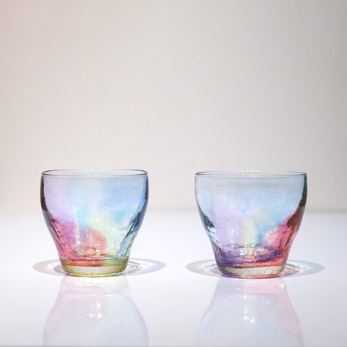 SAIZOU GLASS LABO 虹のカタチ ロックグラス サイゾウグラスラボ ハンドメイド グラス