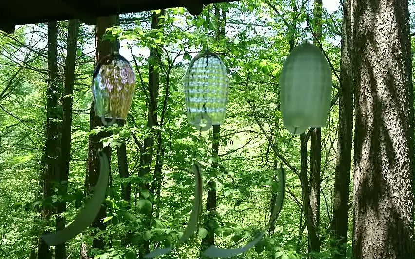 ❄【こいのぼり・置物】glasscalicoグラスキャリコ ハンドメイド p5r ガラスの風鈴 プリズム ダイヤ glasscalico グラスキャリコ