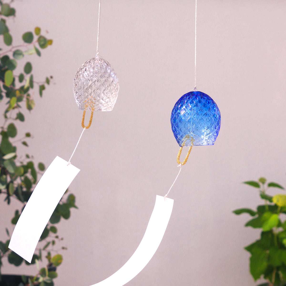 ガラスの風鈴 luce (ルーチェ) クリア FIORETTO フィオレット 高野仰 ハンドメイドガラスアート