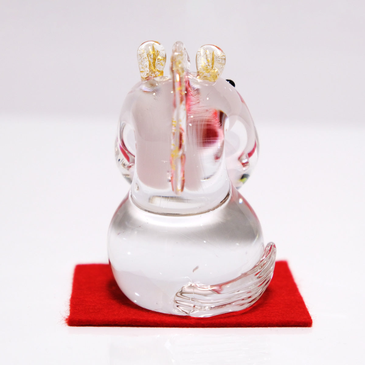 ガラスの干支 ゆる午(うま) オブジェ 午(うま)の置物 FIORETTO フィオレット 高野仰 ハンドメイド ガラスアート 化粧箱付 タカノアオグ ガラス 馬 かたまり お正月 コンパクト インテリア おしゃれ ギフト プレゼント