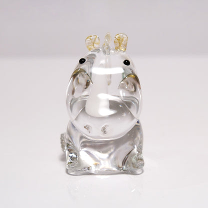 ガラスの干支 ゆる午(うま) オブジェ 午(うま)の置物 FIORETTO フィオレット 高野仰 ハンドメイド ガラスアート 化粧箱付 タカノアオグ ガラス 馬 かたまり お正月 コンパクト インテリア おしゃれ ギフト プレゼント