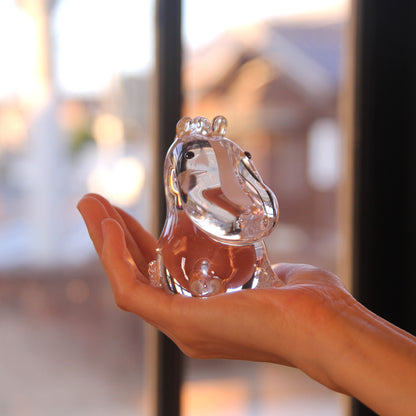 ガラスの干支 ゆる午(うま) オブジェ 午(うま)の置物 FIORETTO フィオレット 高野仰 ハンドメイド ガラスアート 化粧箱付 タカノアオグ ガラス 馬 かたまり お正月 コンパクト インテリア おしゃれ ギフト プレゼント